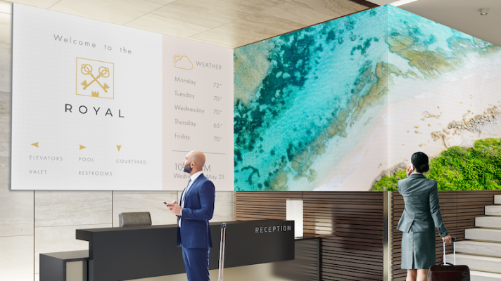 Digital signage hospitality